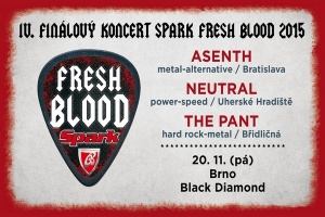 Rockeři (nejen) z Brna pozor: Čtvrtý finálový koncert Spark Fresh Blood 2015 už tento pátek v Black Diamondu
