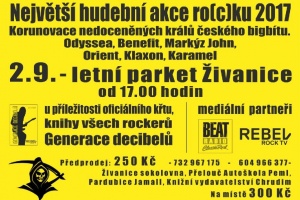 Korunovace králů českého bigbítu u příležitosti oficiálního křtu, knihy všech rockerů Generace decibelů