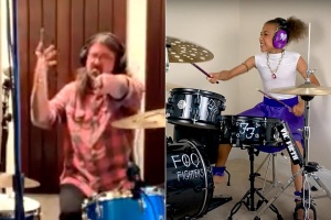 10letá dívka vyzvala Davea Grohla k souboji na bicí